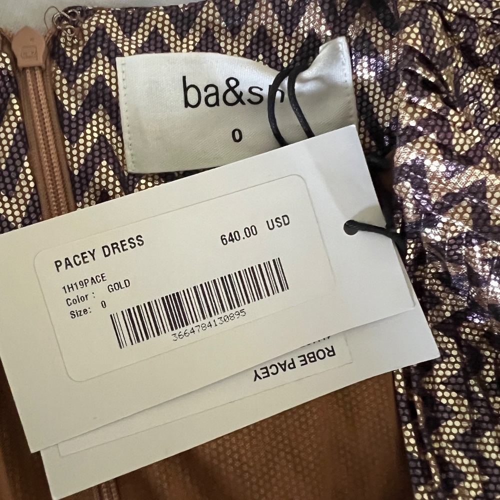 BA&SH GOLD DRESS - Picture 5 of 12
